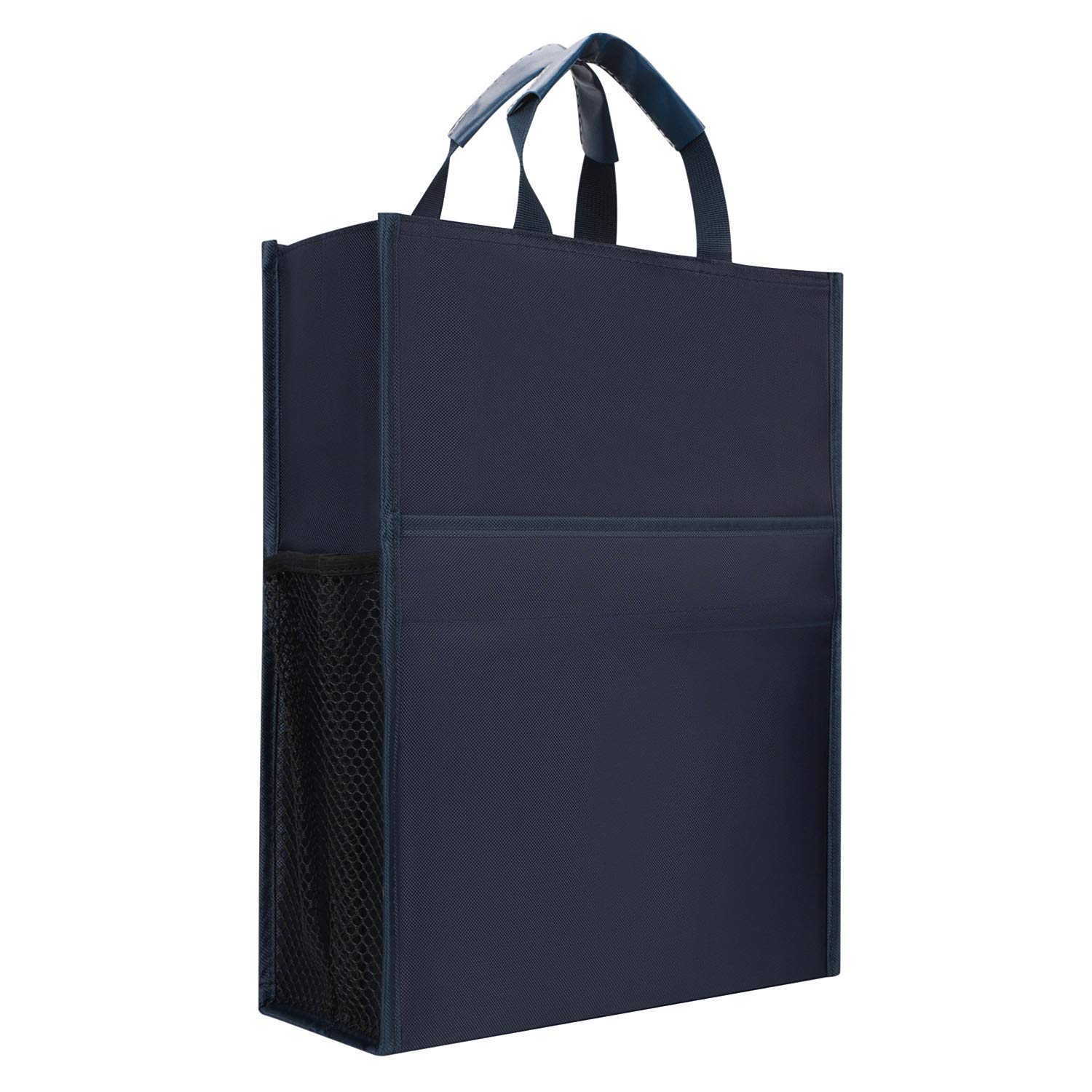 A4 Portable Document File Bag - Waterproof Oxford Portfolio Organiser With Zipper Closure - Multi-Functional Business Travel Case for Notebooks, Pen and Documents