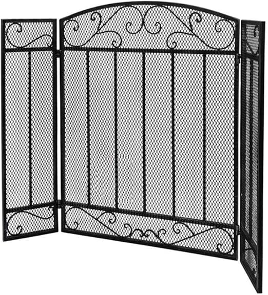 Salvachispas para chimenea 3 Grupo Hierro Forjado Chimenea Pantalla