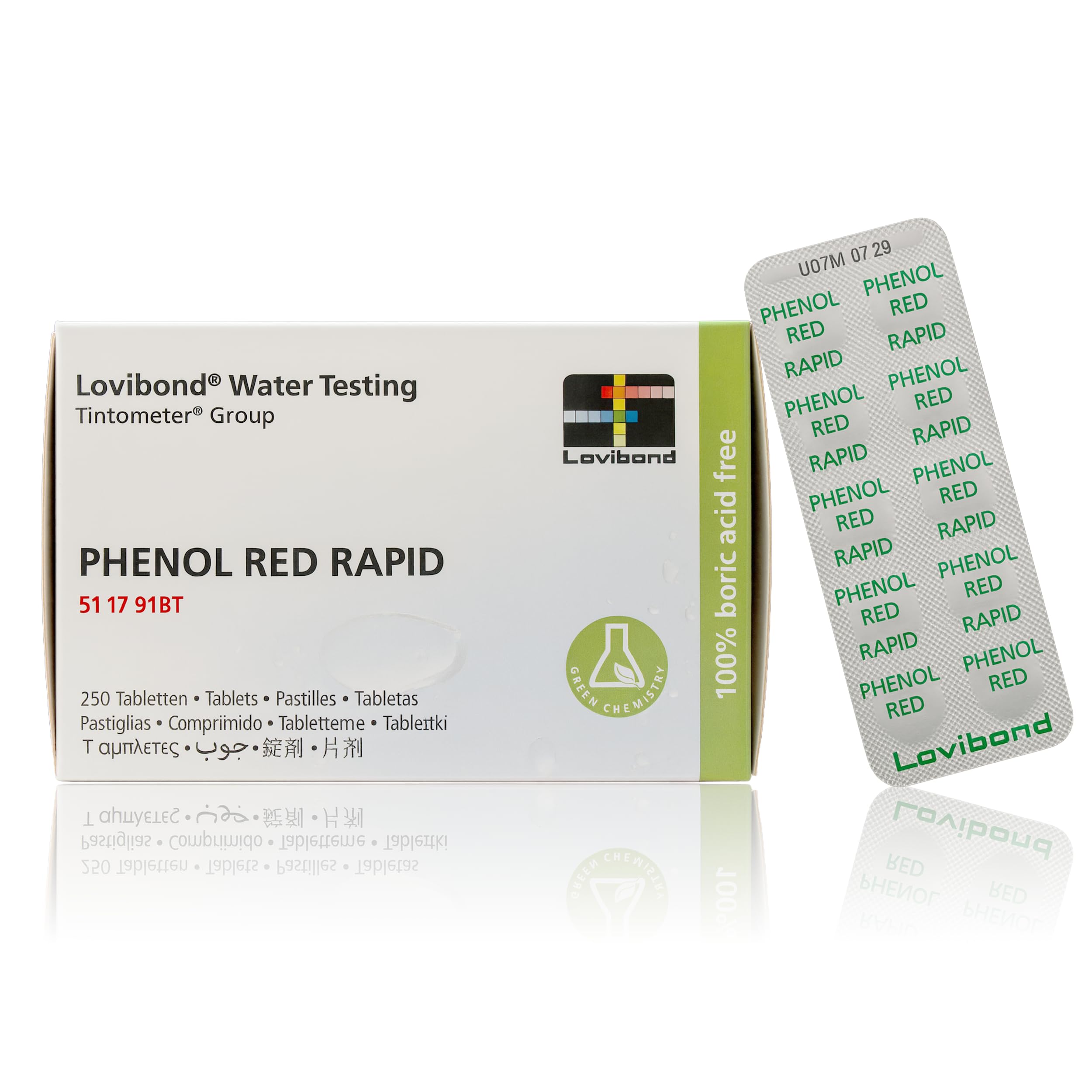 Test All Water – Phenol Red Rapid Dissolve Tablets | pH Test Range 6.8–8.4 | For Swimming Pools, Spas & Hot Tubs | Accurate Results for Comparators & Testers, Reliable Colour Change (250 Pack)