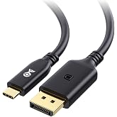 Cable Matters [VESA Certified] 40Gbps USB C to DisplayPort 2.1 Cable, 6.6ft | Unidirectional, DP40, 8K@120Hz / 4K@480Hz, Thunderbolt 4 to DisplayPort, Not for Portable USB-C Monitor