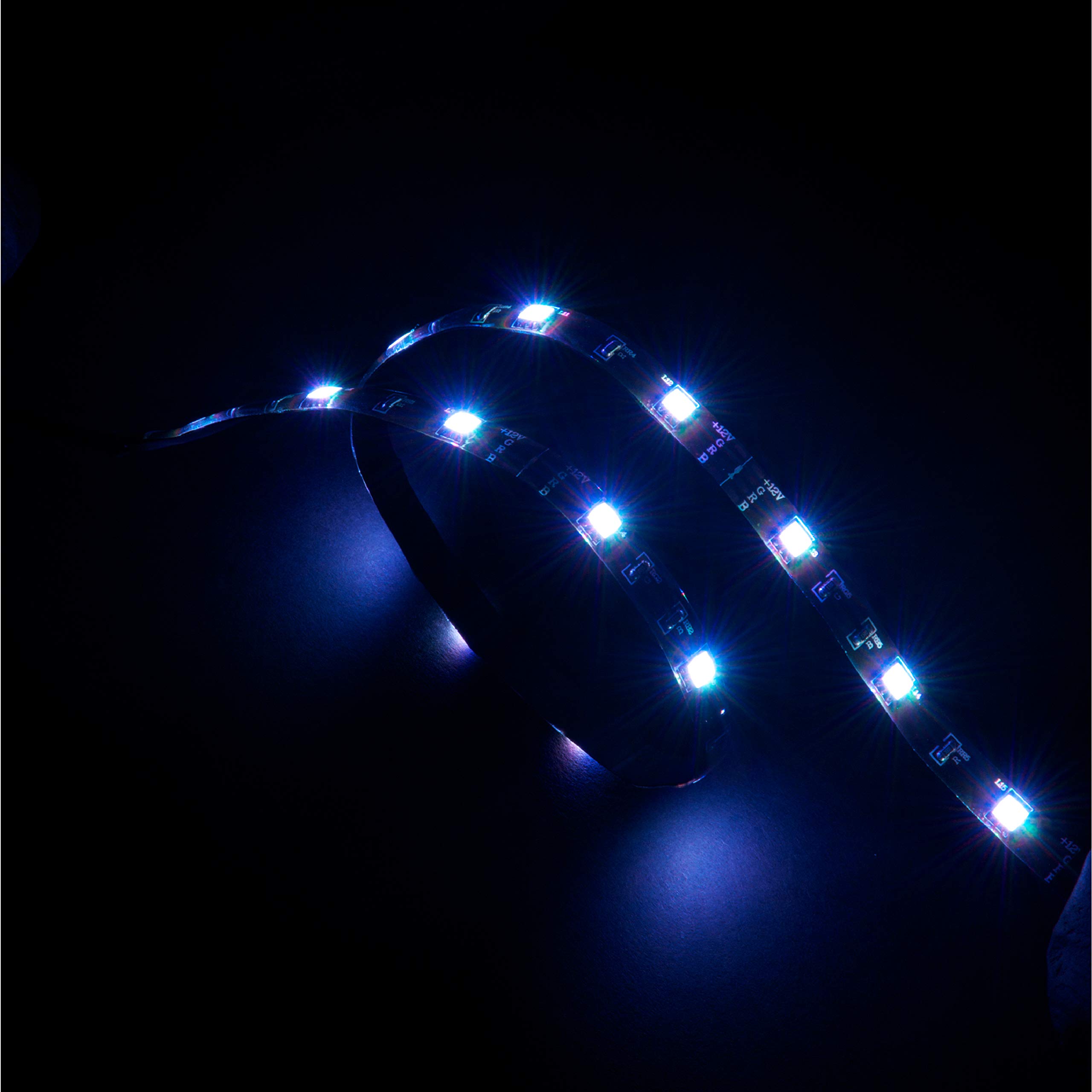 Akasa Vegas | LED Strip Light | Extendable LED Strip Light | 60cm | Blue | for PC Case Lighting, Computer Case DIY Lighting | AK-LD02-05BL