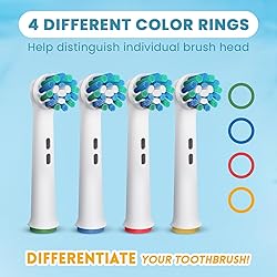 GENKENT 4 Pack Replacement Toothbrush Heads