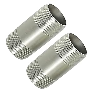 Taisher 2Pcs Stainless Steel Pipe Fittings, 3/4