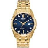 Citizen Men's Classic Peyton 3-Hand Eco-Drive Watch, Date, Sapphire Crystal, Diamond Markers