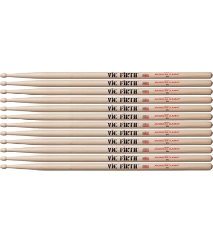 Amazon.com: Vic Firth American Classic 5A Drumsticks - Pack of 12