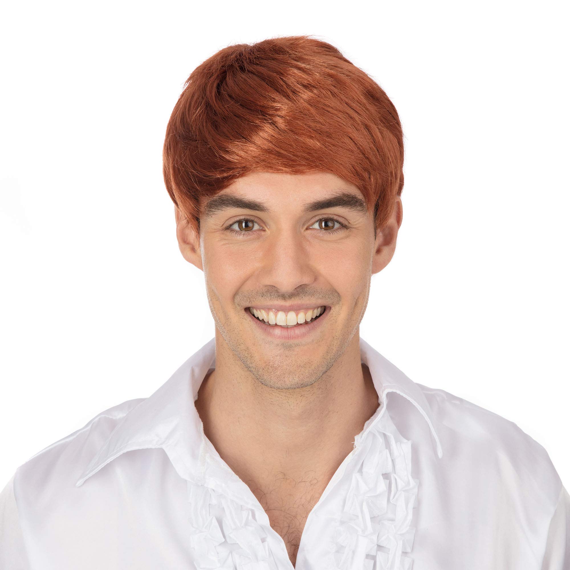 Bristol Novelty BW942 Male Wig 60's Ginger, One Size Halloween