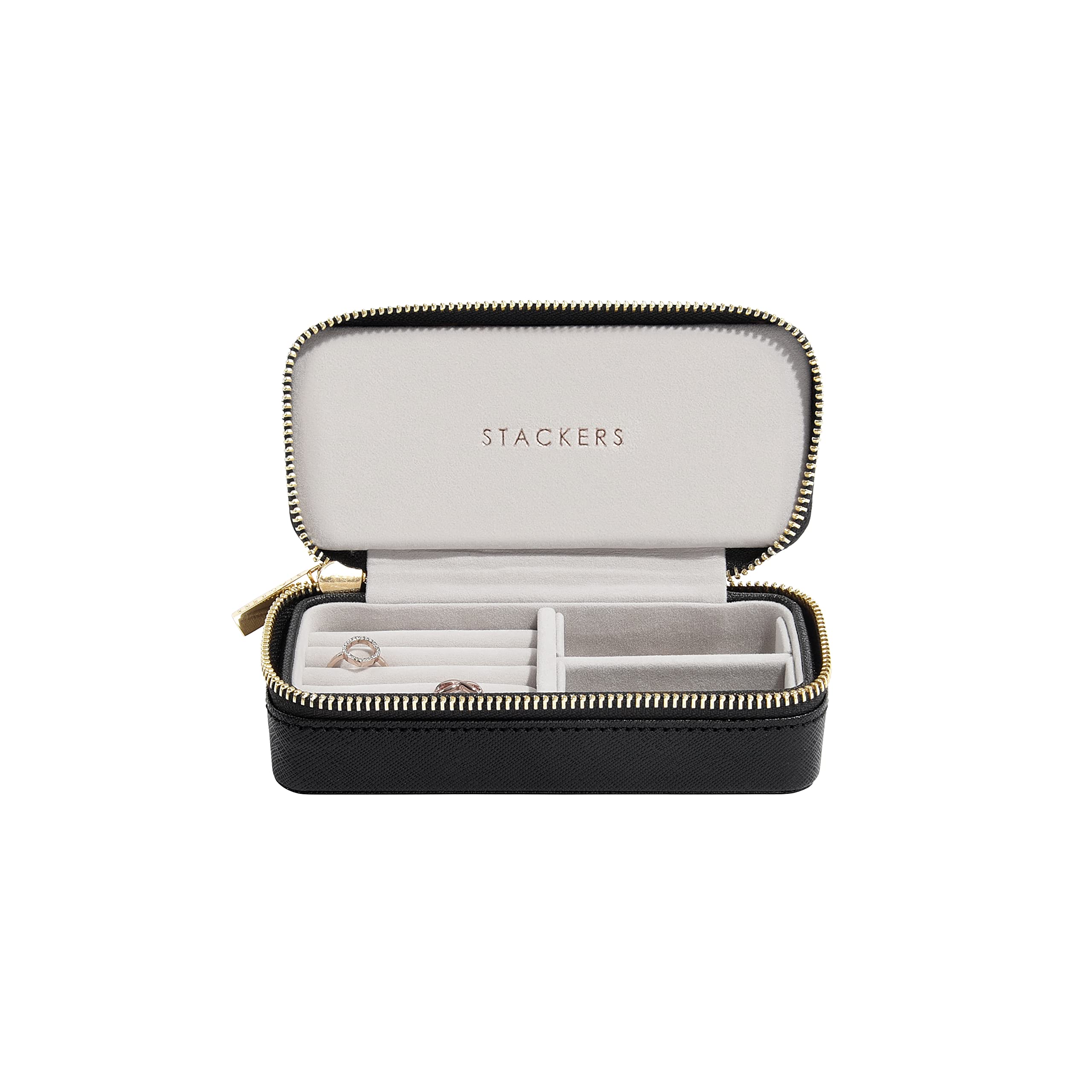 Stackers Black Medium Travel Jewellery Box