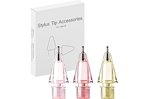 LOVE MEI Replacement Pencil Tips for Apple Pencil Pro,IPencil Tips fit for Apple 2nd 1st Gen USB-C,and Logitech Crayon Digital Pencil,Needle Pencil Tip with Case,IPad Pro Pencil Tips Sets Pink