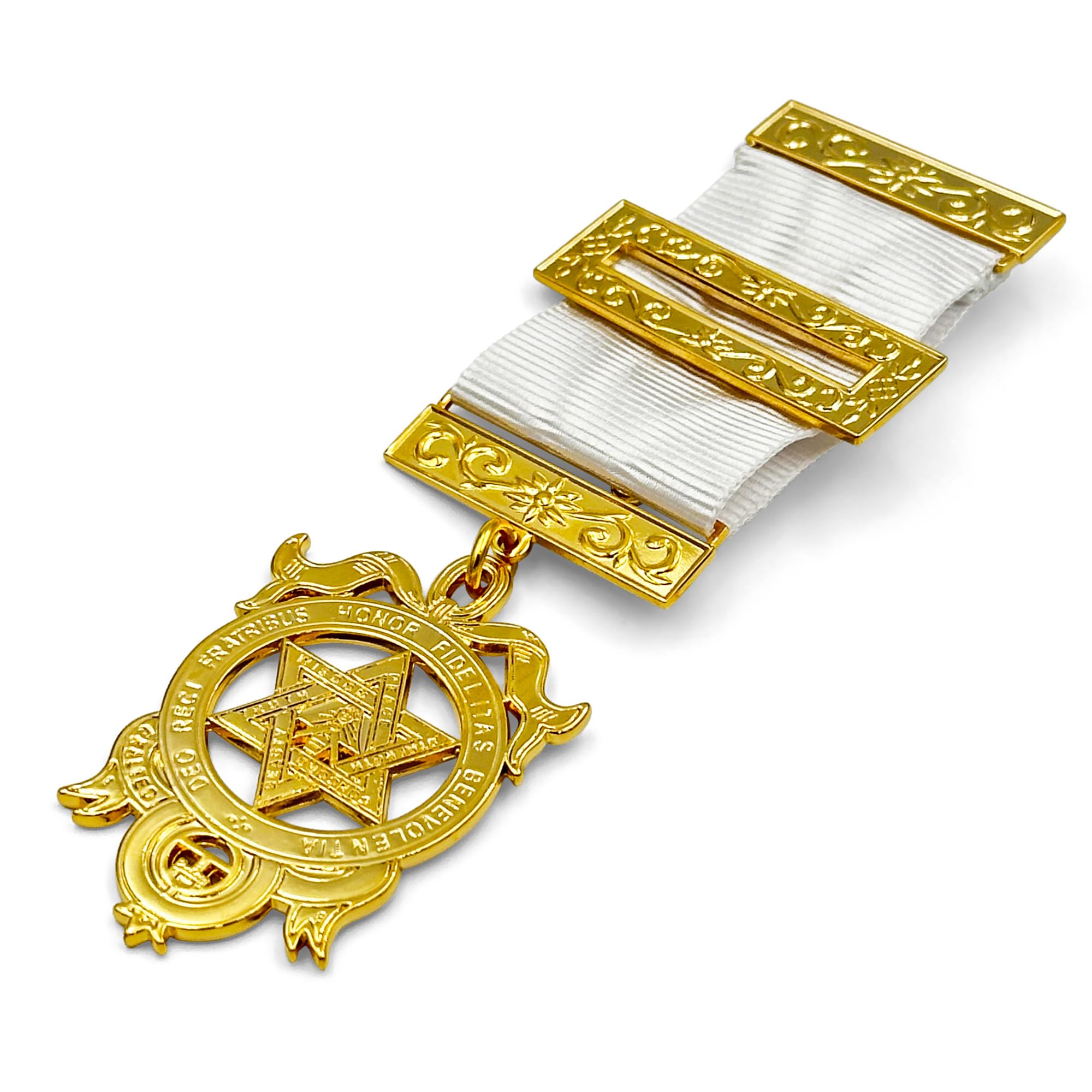 THE MASONIC COLLECTION Royal Arch Companions Breast Jewel - Triple Tau Symbol - Gold Finishing - In Clear Jewel Wallet - Freemason Gifts for Men
