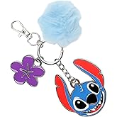 Bioworld Disney Lilo & Stitch Multi-Charm and Pom Pom Keychain