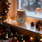 Makimoo Stunning Electric Wax Melt Burner Wax Warmer Night Light 3D Fireworks view 5