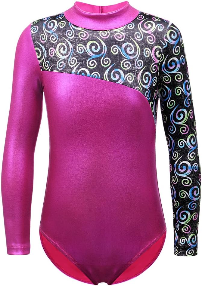 DAXIANG Fille Justaucorps de Gymnastique Manche Longue Danse Leotard