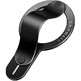 GripMate for MagSafe Phone Grip for iPhone - Magnetic Phone Ring Holder Detachable for iPhone 17 - Comfortable Finger Phone Ring Grip for Apple 16/15/14/13/12,Black