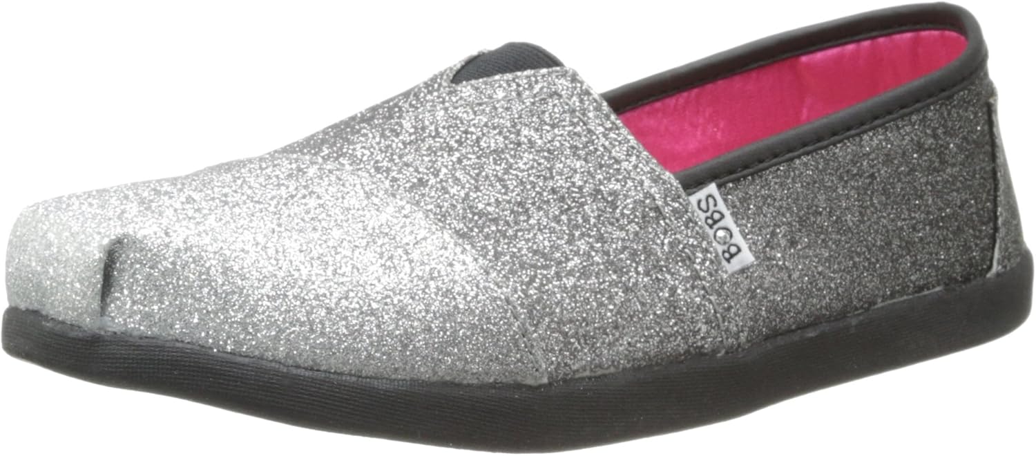 Amazon.com | Skechers Kids 85108L LIL BOBS - Bobs World III - Glitterbug Casual Shoe (Little Kid 