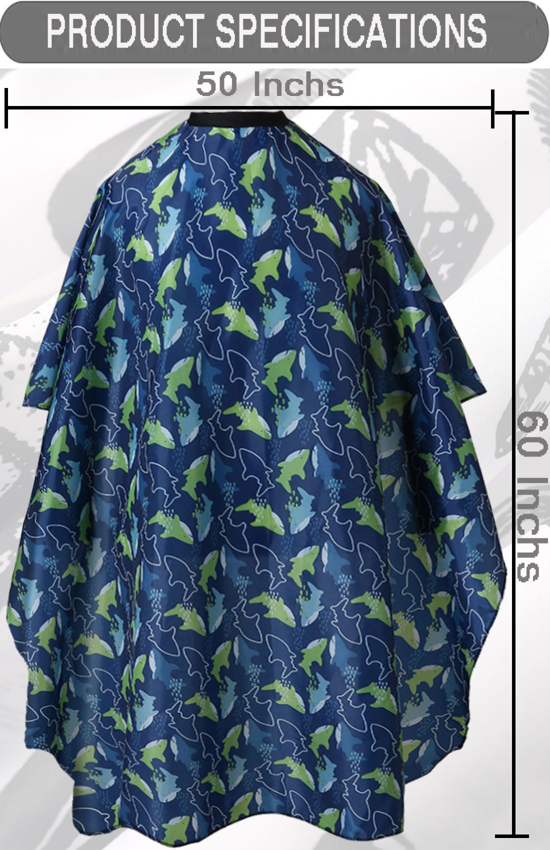 Borogo Professional Waterproof Hair Styling Cape Haircuting Salon Cape Gown Hair Salon with Snap Closure Yellow Stripes