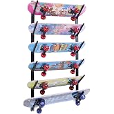 Skateboard Wall Mount, Skate Board Wall Display Hanger Rack, Snowboard Wall Mount Ski Holder,Deck Wall Longboard Rack Storage(6-Layers)
