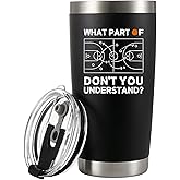 Panvola What Part of Don’t You Understand Basketball Gifts Vacuum Insulated Tumbler Basketball Coach Gifts Sports Player Stainless Steel Travel Mug with Removable Lid and Straw (20 oz)