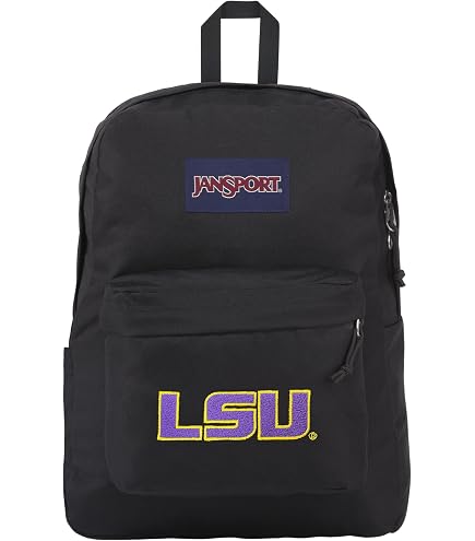 Broad Bay LSU Tigers Backpack Official LSU Logo Laptop Computer Bag (Black