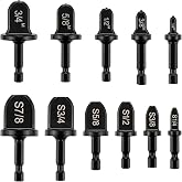 LYNCSEDAR HVAC Copper Swaging Tool &amp; Copper Flaring Tool Drill Bit Set, 11-Piece Black Soft Tube Expander, Carbon Steel, Swage &amp; Flare for Electric Drill, Repair Kit for 1/4 3/8 1/2 5/8 3/4 7/8 Pipe