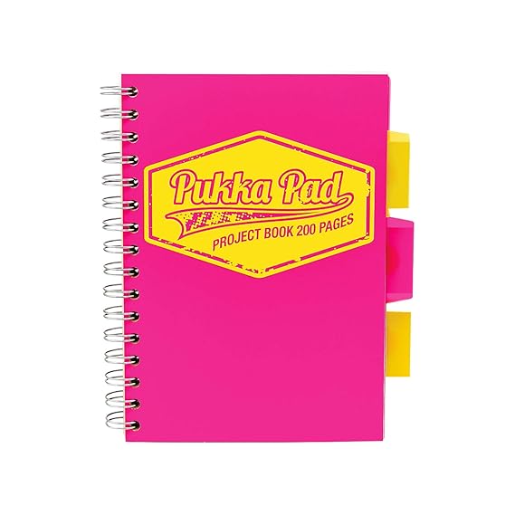 Pukka Pad Project Book Neon Notizbuch A5 - Pink
