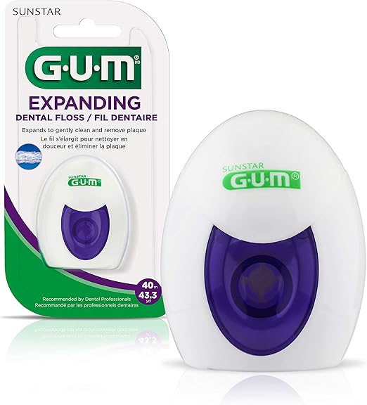 GUM Expanding Dental Floss, 43.3 Yards (Pack of 6) Amazon.ae