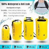 Ultra Dry Adventurer Premium 10 L Waterproof Dry Bag with Phone Case Yellow view 2