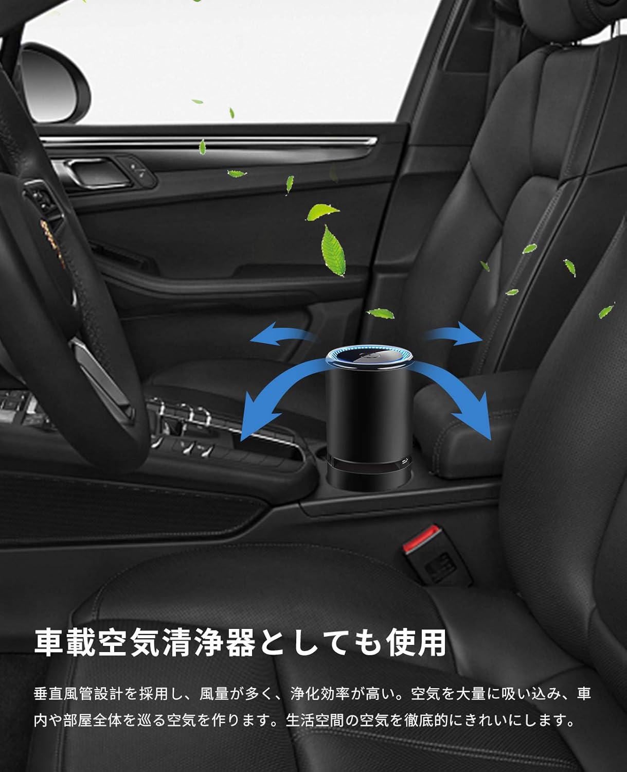 Amazon Co Jp Sugarman 車用空気清浄機 車載 空気清浄機 卓上 小型 脱臭機 イオン発生器 1000万個高密度マイナスイオン Usb充電式 2段階風量設定 Ledライト搭載 軽量 静音 脱臭 花粉対策 タバコ ほこり Pm2 5 ペット 部屋 キッチン トイレ脱臭機 ホーム キッチン