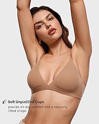 INLYRIC Women's Inbarely Triangle Bralette Plunge