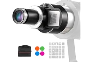 Flyrivergo Bowens Mount Optical Snoot Photography Studio Lighting Accessory, Includes 4 pcs Color Filters & 25pcs Gobos & Carrying Bag, Spotlight Attachment for Video, Product Shots