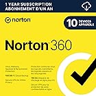 Norton 360, 2026 Ready, Antivirus software for 10 Devices, 1-Year Subscription - Includes VPN, Password Manager and PC Cloud 