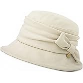 1920S Vintage Cloche Bucket Hat Packable Ladies Church Derby Party Fashion Floopy Winter 55-64CM