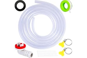 FullMayPro 3 Feet Air Conditioner Drain Hose, 3/5 '' Portable AC Drain Hose Connector,2.0MM Thick,Not Easily Deformed,Replacement for Universal Mini-Split AC Unit & Window Air Conditioning Unit