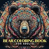Bear Coloring Book For Adults: Relaxing Mandala Patterns For Men and Women