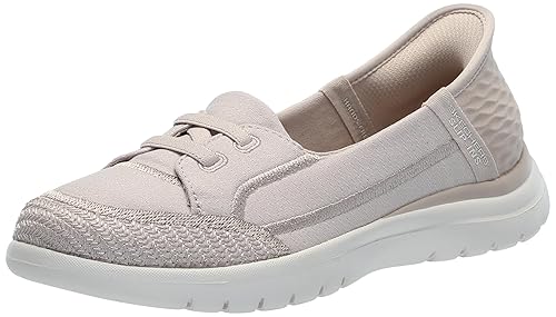 Skechers Women'sSlip-ins: On-The-GO Flex - Top Notch, Taupe, 9.5