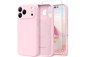 SuydanBox Magnetic for iPhone 17 Pro Case, Compatible with MagSafe, [Full Camera Protection][Screen Protector] Silicone Shock