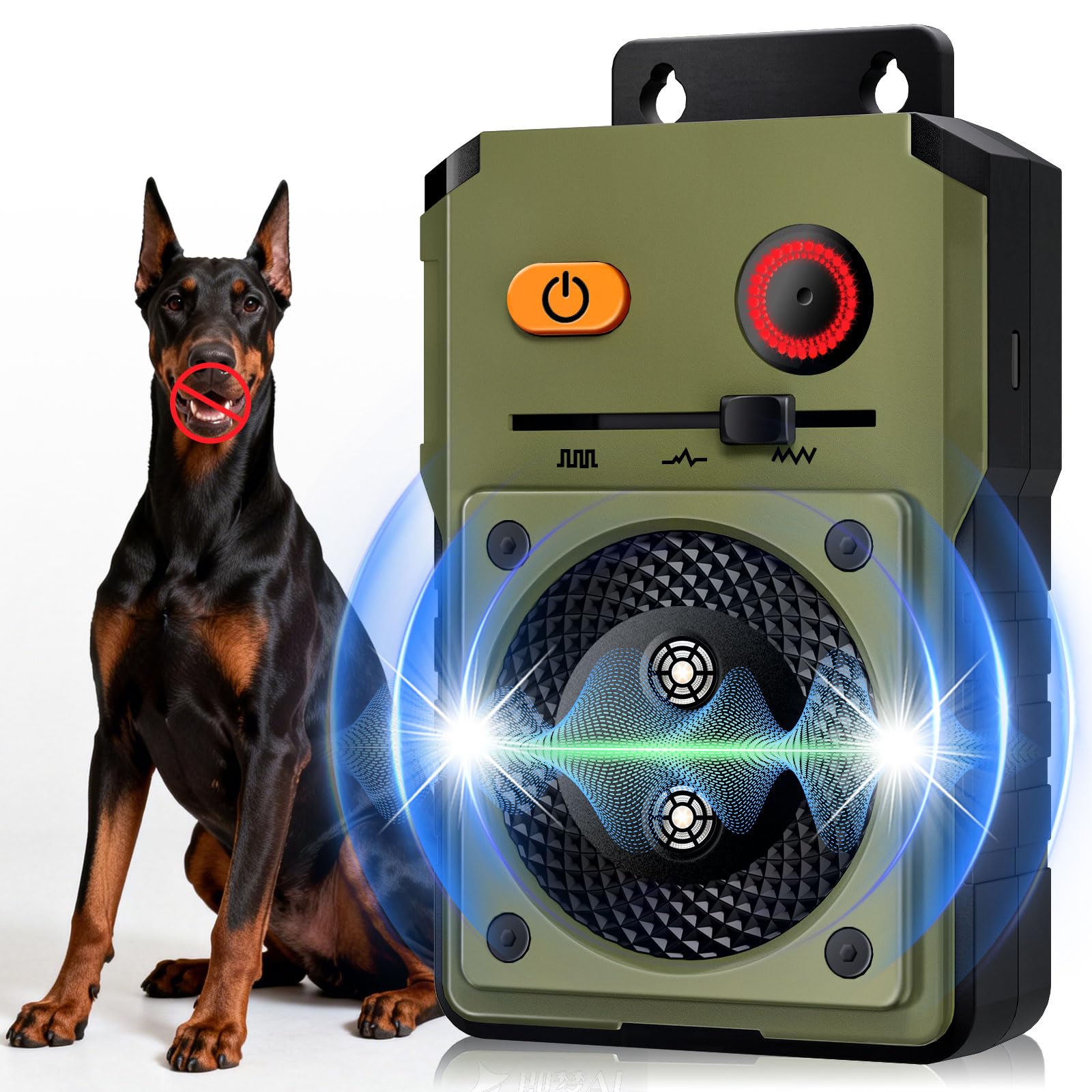 Photo 1 of DJNFGQ Anti Barking Device for Dogs, Rechargeable Ultrasonic Dog Control Devices, Auto Bark Deterrent Devices with 3 Modes,33FT Silencer Sonic Barking Deterrent Indoor/Outdoor Safe for Dog & People