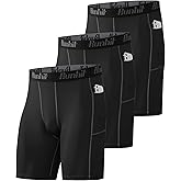 Runhit Compression Shorts Men Underwear Spandex Running Shorts Workout Athletic