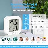 Vaikby 4 Pack Indoor Thermometer Hygrometer Large LCD Display Celsius view 3