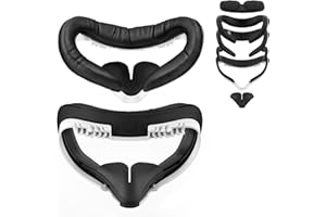 AMVR Resilient VR Facial Vent Soft Interface Bracket & Anti-Leakage Light PU Leather Foam Face Cover Replacement Pad Custom C