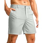 G Gradual Men's Casual Shorts 7" Lightweight Golf Shorts for Men Stretch with 3 Pockets Quick Dry Breathable Work Shorts