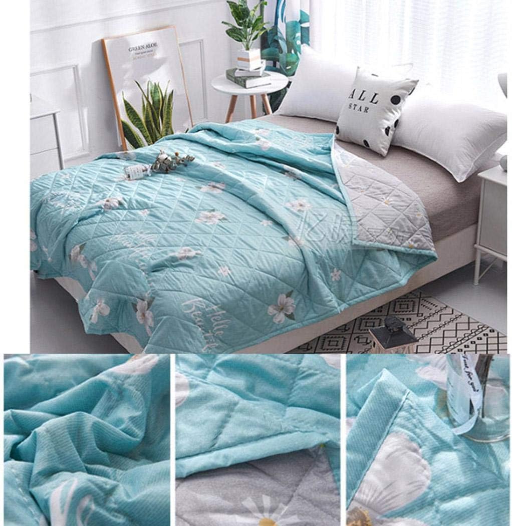 Tinffy Summer Quilted Blacket Printed Pattern Soft Comfortable Quilt