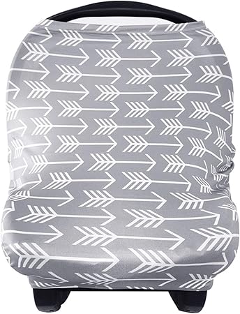 Baby Car Seat Cover Verpleegkundige Borstvoeding Cover Sjaal Winkelwagen Kinderwagen Auto Stoelhoezen Voor Baby Meisjes En Jongens Beste Multi Gebruik Infinity Stretchy Sjaal Door Yoofoss Amazon Nl
