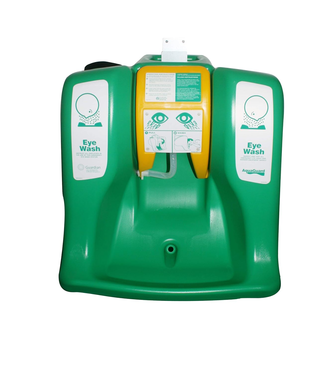 Guardian G1540 Polyethylene AquaGuard Gravity-Flow Portable Eyewash, 16 gal: Science Lab Eye Wash Units: Industrial & Scientific