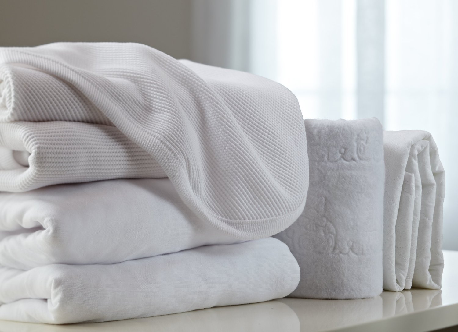 TL Care 100% Cotton Thermal Waffle Swaddle Blanket, Soft, Breathable & Stretchy, White, 30