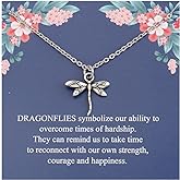 TGBJE Dragonfly Necklace Dragonfly Spirit Animal Gift for Women Daughter Dragonfly Charm Jewelry