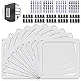 Dust Filter PC 140mm for Computer Cooler/PSU/Routers Nylon 80 Mesh, Magnetic Frame PC Fan Dust Mesh PC Cooler Filter Dustproof Computer Fan Grills (Nylon, 140 * 140mm, 10pcs, White)