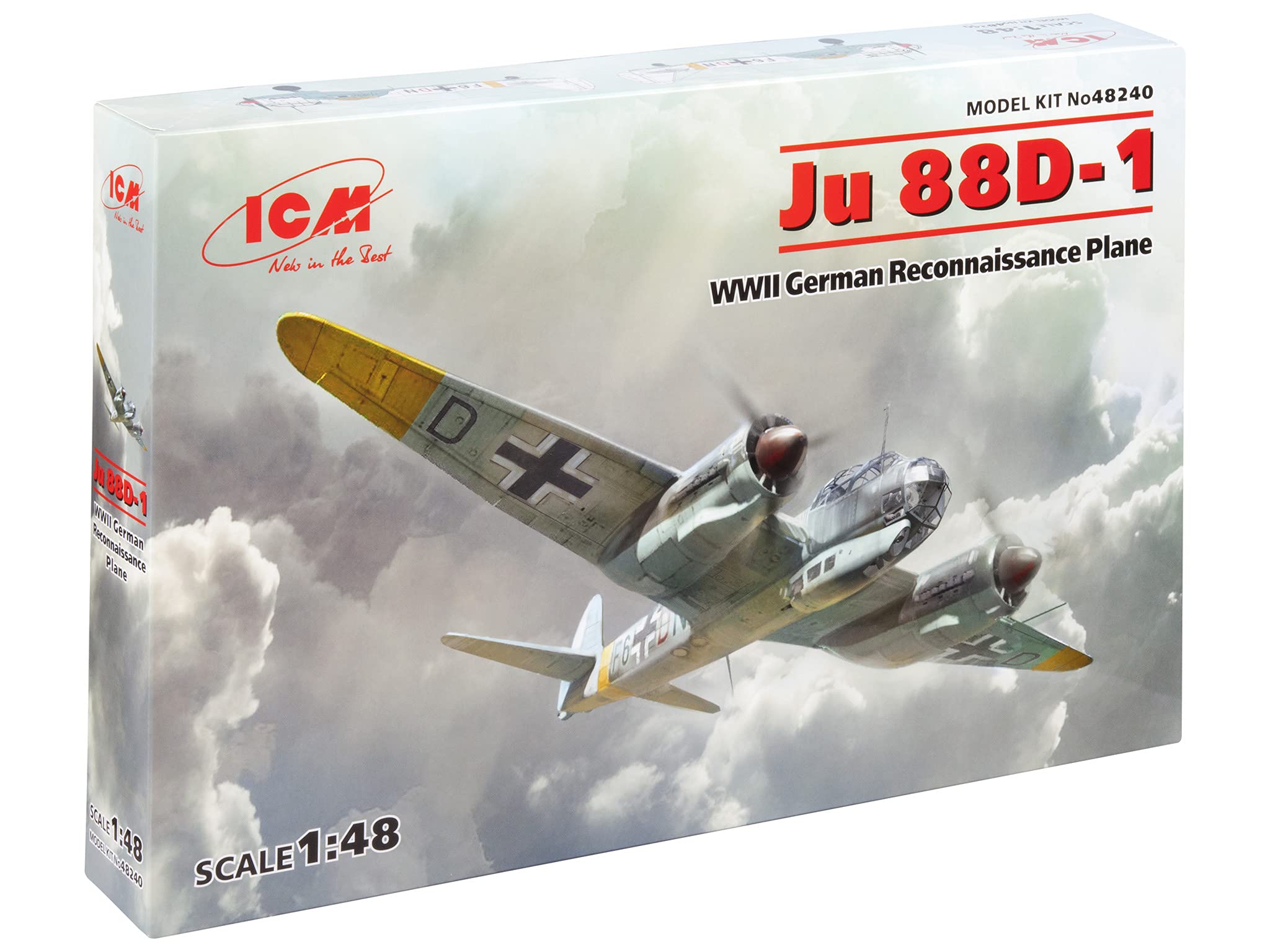 ICM 1:48 - Ju 88D-1 WWII German Recon. Plane, ICM48240 Gray