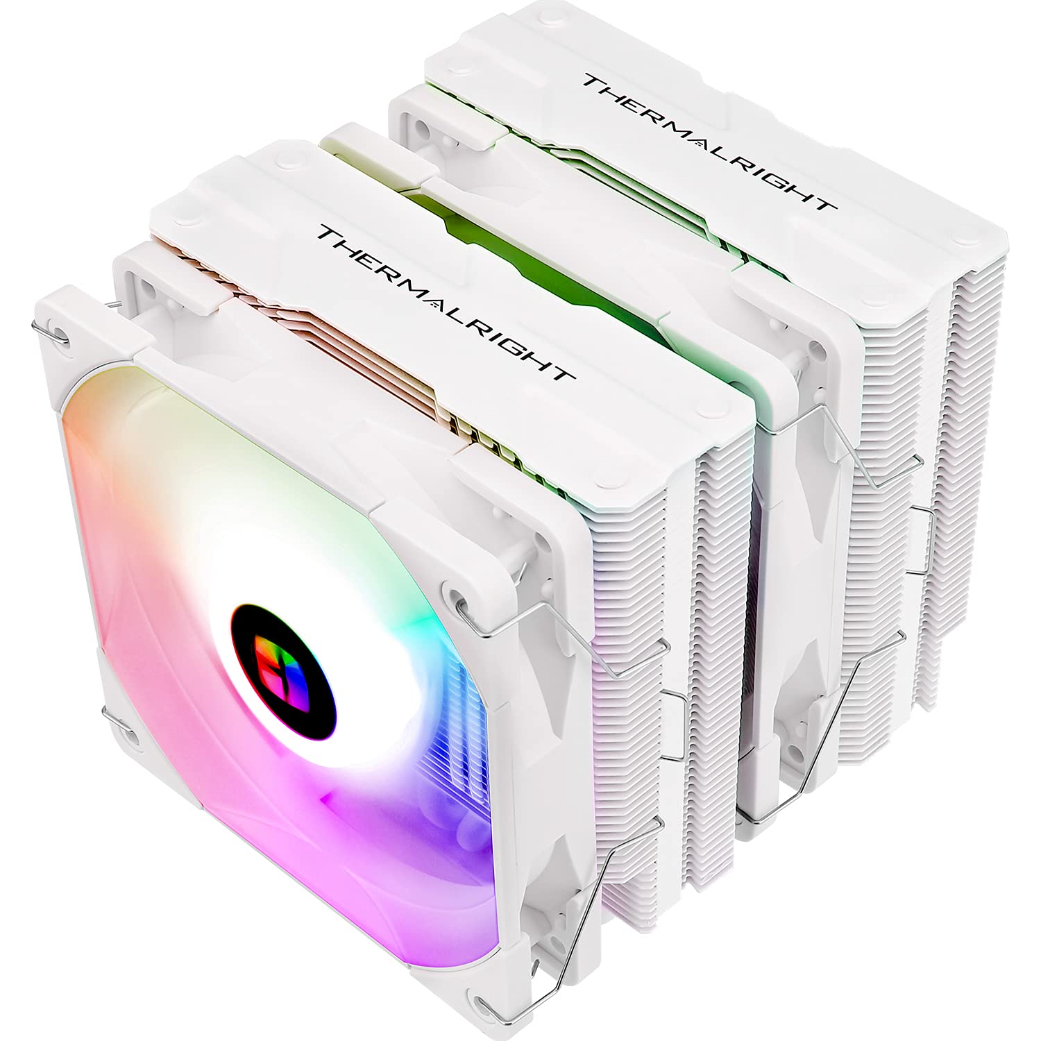 Thermalright Peerless Assassin 120 CPU Air Cooler, 6 Heat Pipes, Dual 120mm TL-C12W-S PWM Fan,Aluminium Heatsink Cover, AGHP Technology, for AMD AM4/Intel LGA 1150/1151/1200/2011 (PA120 White ARGB)