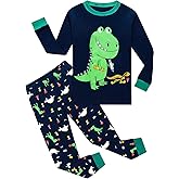 Little Hand Toddler Boys Pajamas Monster Truck 100% Cotton Kids Dinosaur 2 Piece Truck Pjs Sleepwear Clothes Sets 2-12 Years
