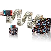 Rxwstt Game Money Box for Cash Gift, Money Roll Gift Box for Love Pull Out Kit with Cards Money as Money Bouquet, Surprise Game Money Pull Box Explosion for All Age Group with Instruction Book